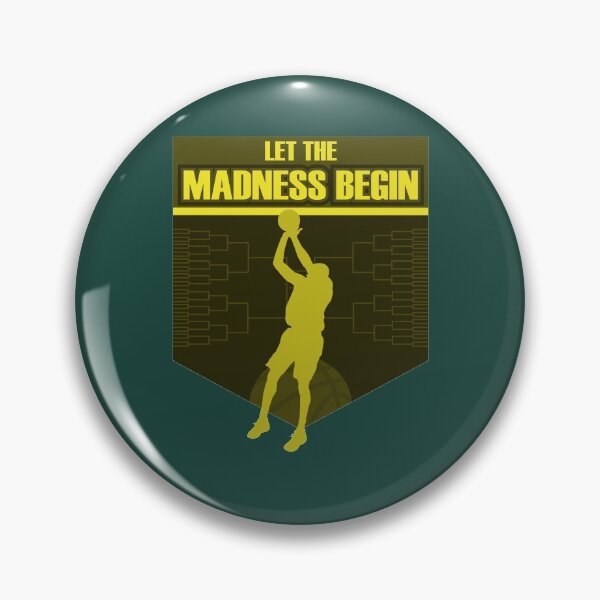 Item preview, Let the madness begin basketball Bring on the big tourney GREEN YELLOW designed and sold by friendly-fox.