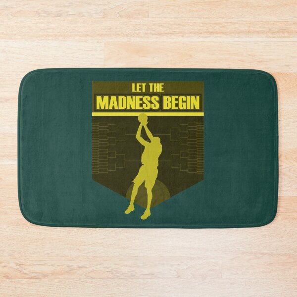Item preview, Let the madness begin basketball Bring on the big tourney GREEN YELLOW designed and sold by friendly-fox.