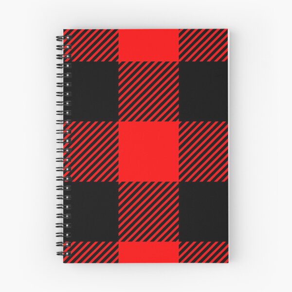 Item preview, Buffalo Plaid (Large Check) Black on Red designed and sold by Tree45.