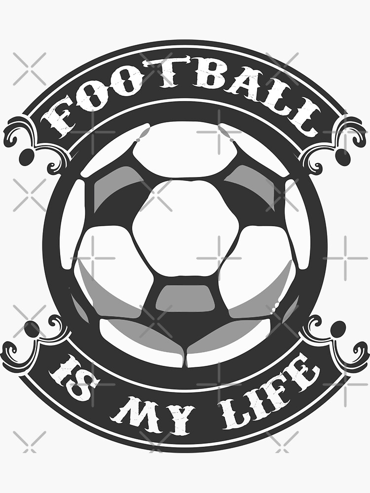 "Soccer is my life black" Sticker for Sale by Jonaplazas Redbubble