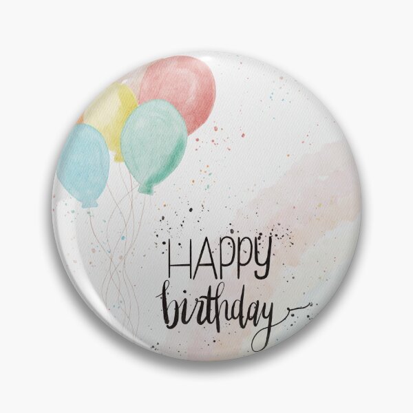 Item preview, Watercolor Balloons Happy Birthday Card designed and sold by harpleydesigns.