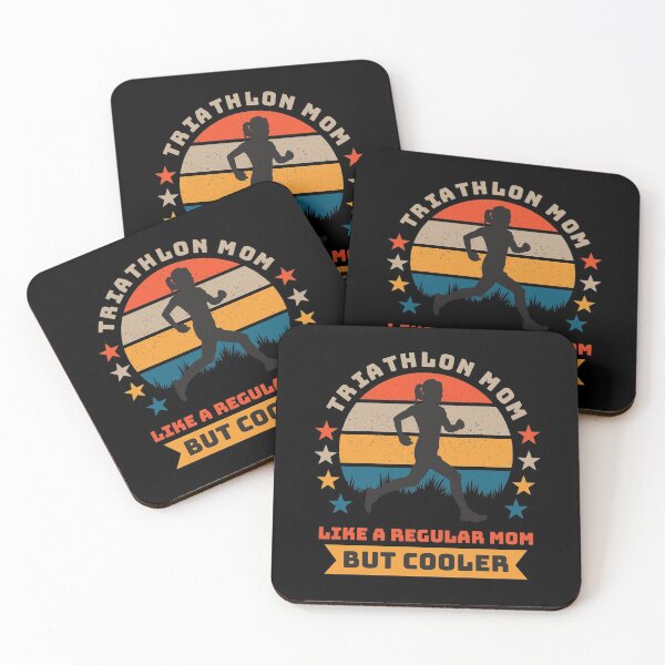 Item preview, Triathlon Mom Like A Regular Mom But Cooler Running Woman Mom designed and sold by grinta2021.