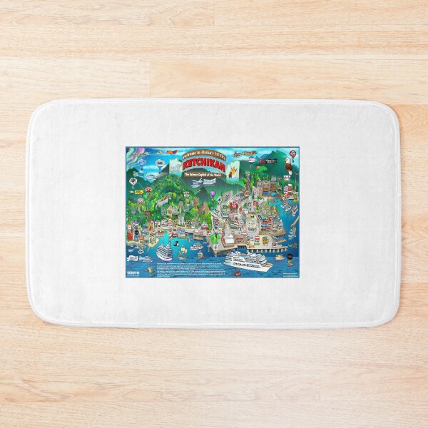 Item preview, Ketchikan Alaska Map designed and sold by Jon Hanley.