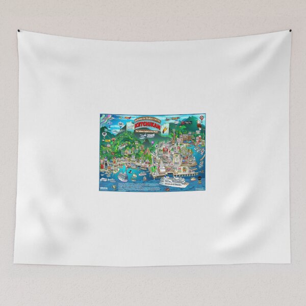 Item preview, Ketchikan Alaska Map designed and sold by Jon Hanley.