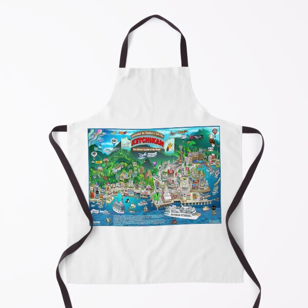 Item preview, Ketchikan Alaska Map designed and sold by Jon Hanley.