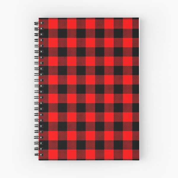 Item preview, Buffalo Plaid (Small Check) Black on Red designed and sold by Tree45.