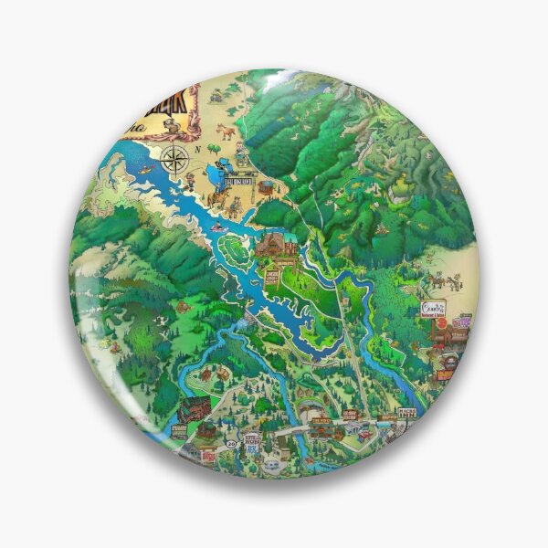 Item preview, Island Park Idaho Map designed and sold by Jon Hanley.