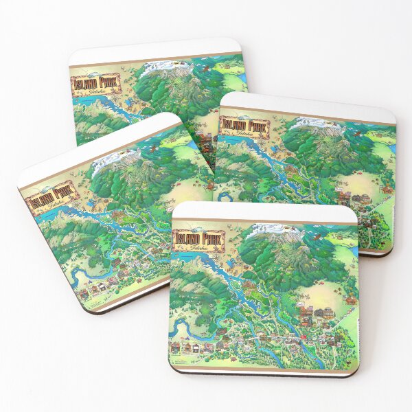 Item preview, Island Park Idaho Map designed and sold by Jon Hanley.