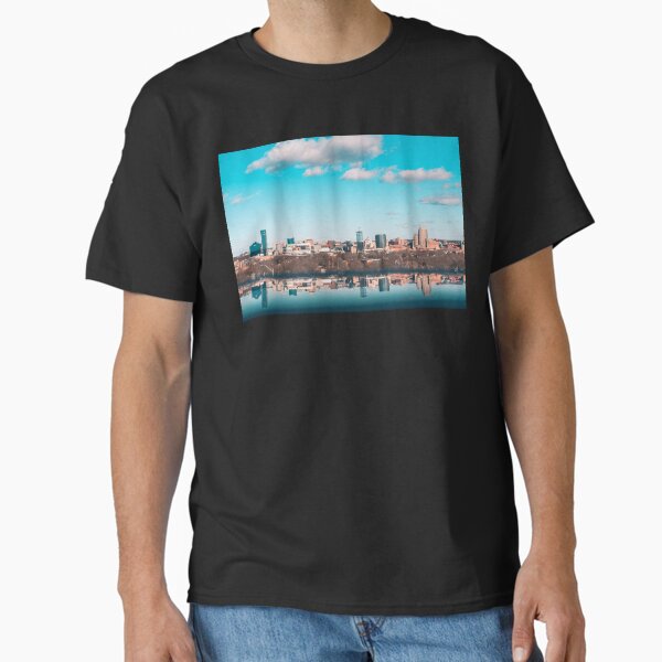 Reflecting on the Grand Rapids Skyline Classic T-Shirt