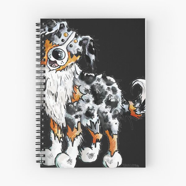 Item preview, Blue Merle Australian Shepherd Aussie Art Dog Gift designed and sold by perimitoous.