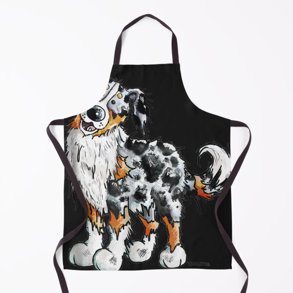 Item preview, Blue Merle Australian Shepherd Aussie Art Dog Gift designed and sold by perimitoous.