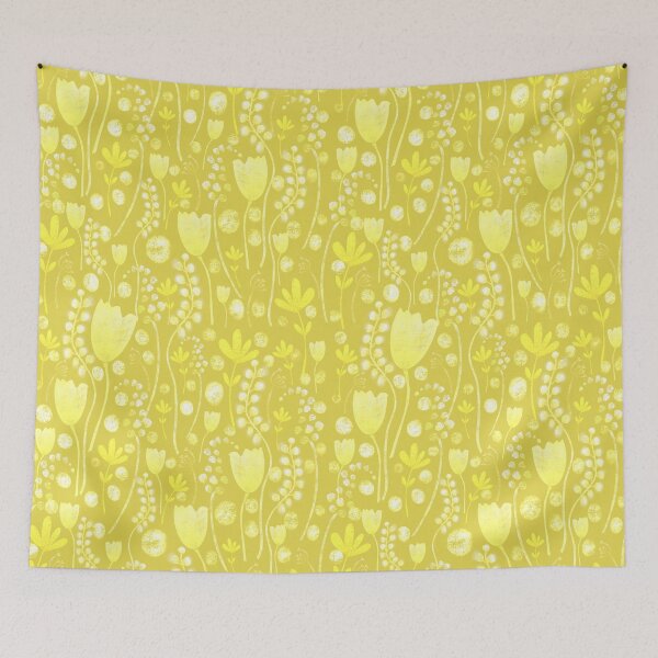 Item preview, Busy yellow flower pattern  designed and sold by Becky876.