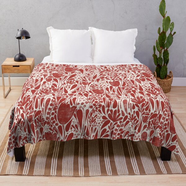 Item preview, Red Busy flower pattern  designed and sold by Becky876.