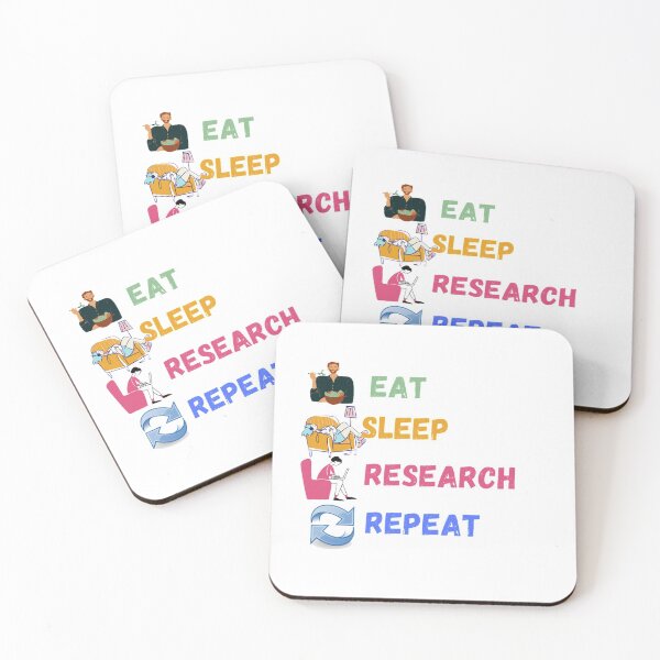 Item preview, Eat sleep reserch repeat designed and sold by Cjayu.