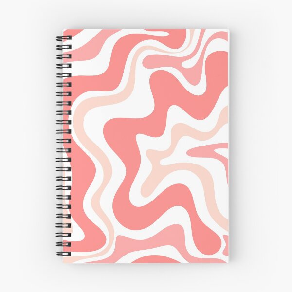 Item preview, Liquid Swirl Retro Abstract Pattern in Blush Pink Tones on White designed and sold by kierkegaard.