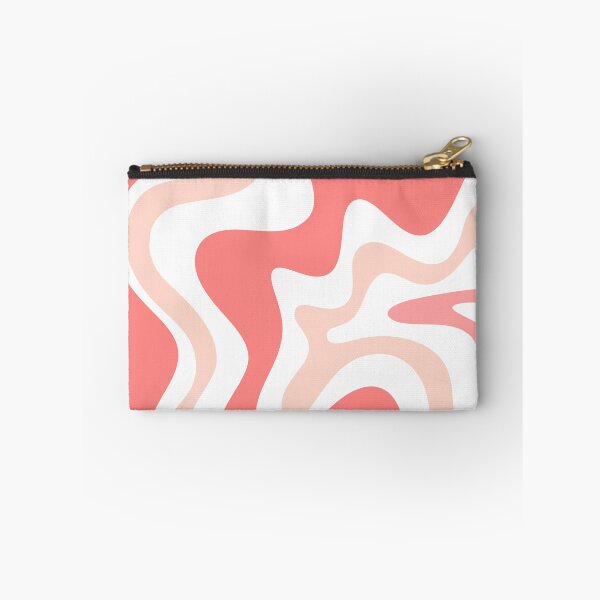 Item preview, Liquid Swirl Retro Abstract Pattern in Blush Pink Tones on White designed and sold by kierkegaard.