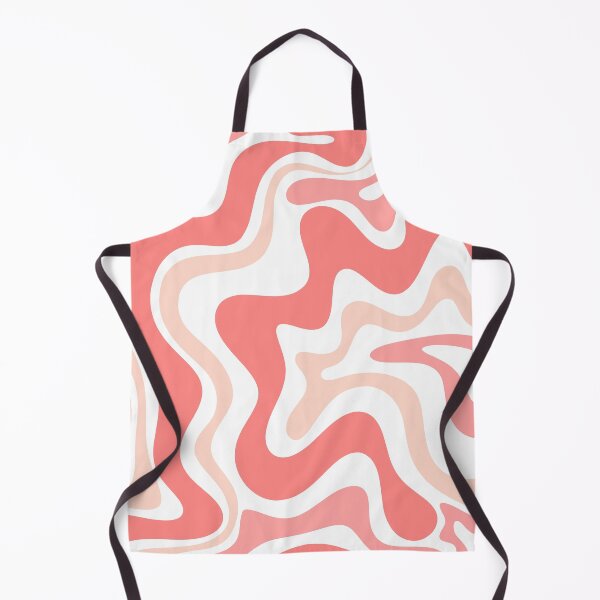 Item preview, Liquid Swirl Retro Abstract Pattern in Blush Pink Tones on White designed and sold by kierkegaard.