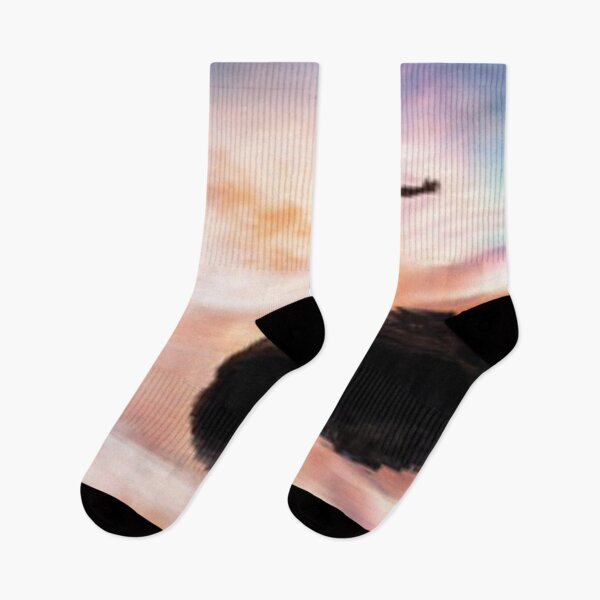 Item preview, A Reflection Showing Gratitude Man Standing Over Lake Watching Sunset Pastel Sky With Wide Open Arms designed and sold by NadeenInspires.