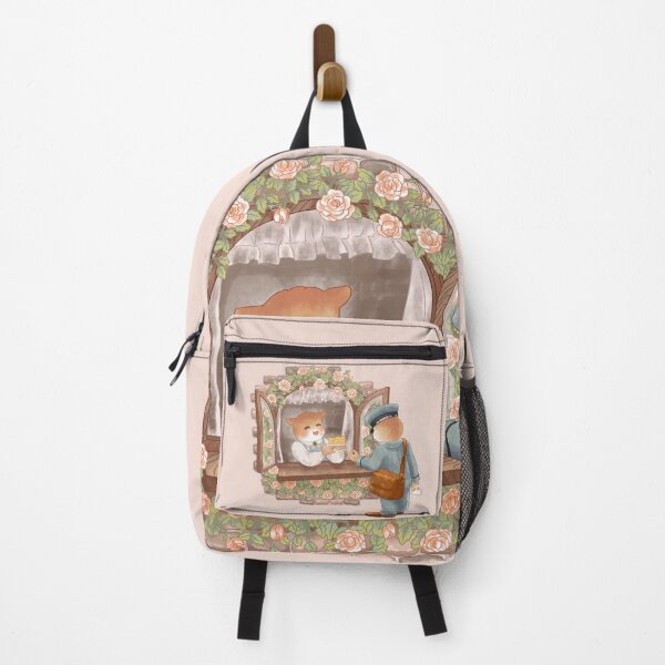 Item preview, Vintage Cottagecore Cottage Roses and Giving Pie to Postman Mewsletter designed and sold by Jieul.