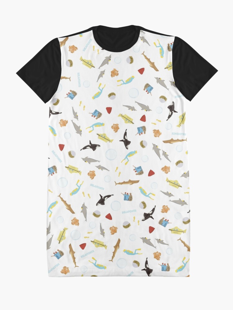 Alternate view of The Life Aquatic with Steve Zissou: Repeat Pattern Graphic T-Shirt Dress