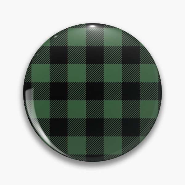 Item preview, Buffalo Plaid (Small Check) Black on Hunter Green designed and sold by Tree45.