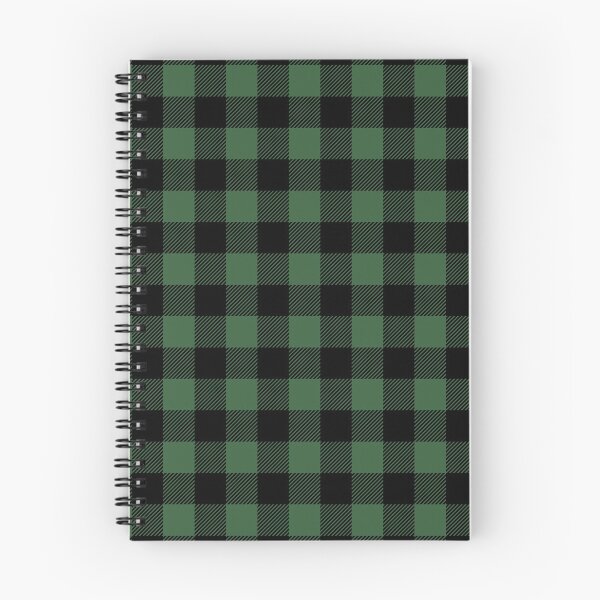 Item preview, Buffalo Plaid (Small Check) Black on Hunter Green designed and sold by Tree45.