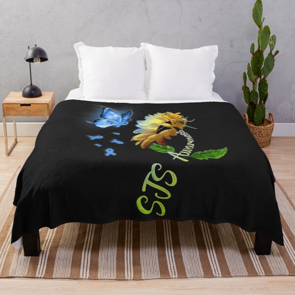 Item preview, Butterfly Sunflower SJS Awareness designed and sold by perimitoous.