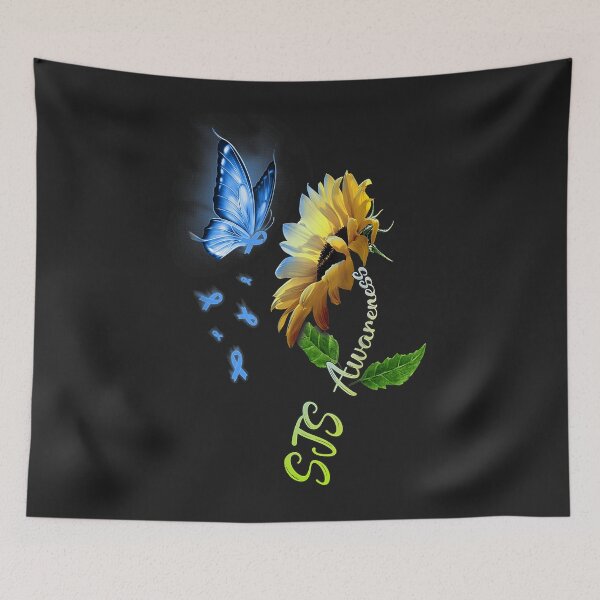 Item preview, Butterfly Sunflower SJS Awareness designed and sold by perimitoous.