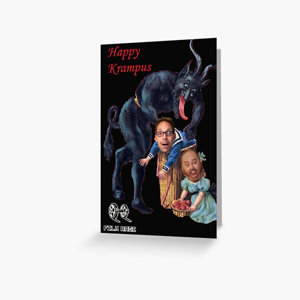 Happy Krampus from Film Rage Greeting Card