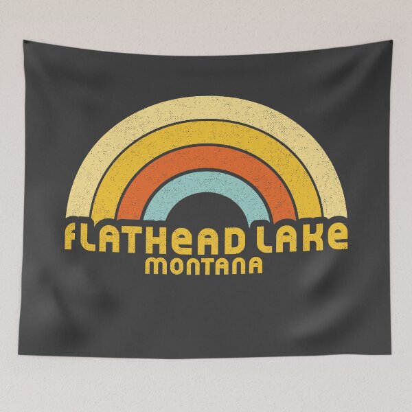Item preview, Retro Flathead Lake Montana designed and sold by dk80.