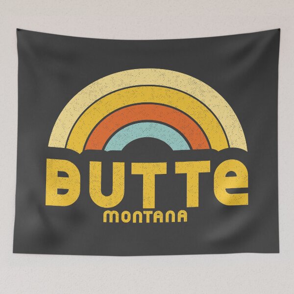 Aperçu de l'œuvre Retro Butte Montana créée et vendue par dk80.