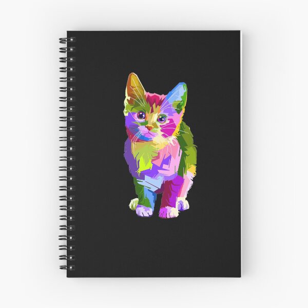 Item preview, Artistic colourful cat designed and sold by ArtHeaven6.