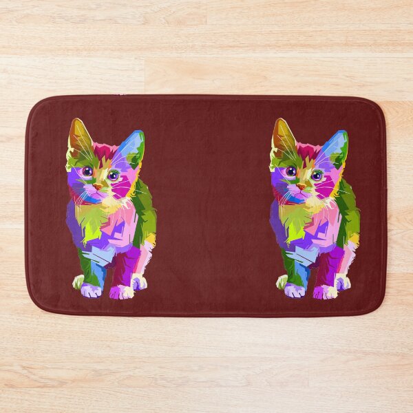 Item preview, Artistic colourful cat designed and sold by ArtHeaven6.