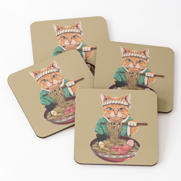 Item preview, Cat eating Ramen designed and sold by Tarun Bisht.