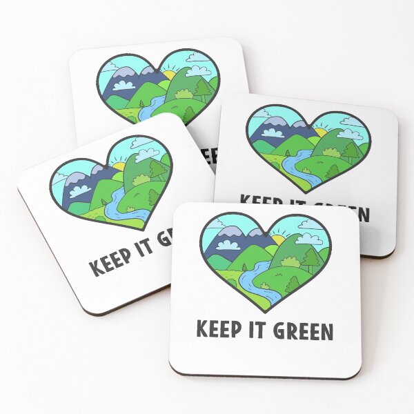 Item preview, Earth day Keep It Green Love our Nature Heart designed and sold by Mesyo.