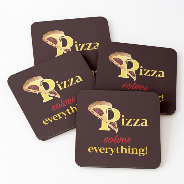 Item preview, pizza lover, pizza  design, pizza solves everything designed and sold by doctors-apparel.