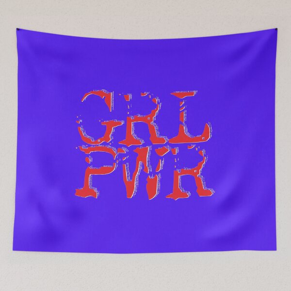 Item preview, Girl Power Lettering Neon Red & White Text designed and sold by Alexander Wingate.