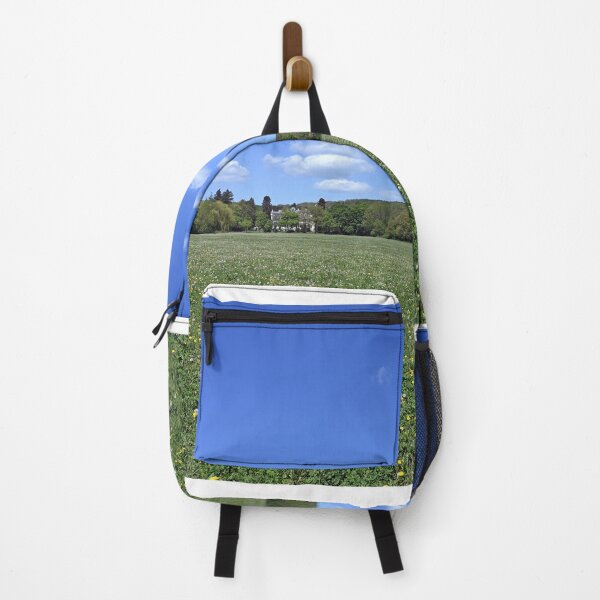 Item preview, dandelion meadow forest and blue sky springtime landscape designed and sold by goceris.