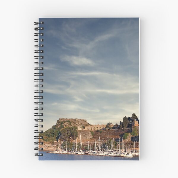 Item preview, Old fortress and port with yachts Corfu Greece designed and sold by goceris.