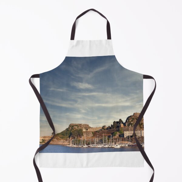 Item preview, Old fortress and port with yachts Corfu Greece designed and sold by goceris.