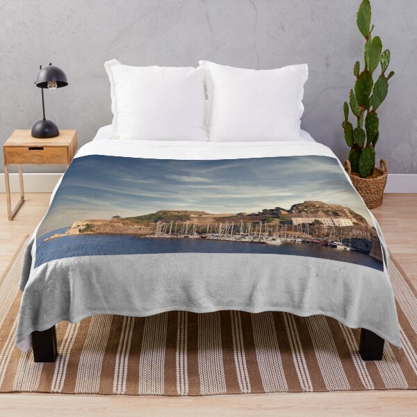 Item preview, Old fortress and port with yachts Corfu Greece designed and sold by goceris.