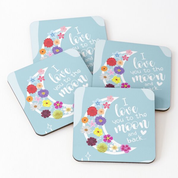 Item preview, Love you to the moon and back quote designed and sold by soniaaseguin.