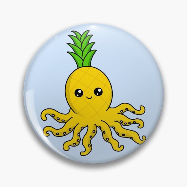 Item preview, Funny Pineapple Octopus Kawaii designed and sold by lemontee.