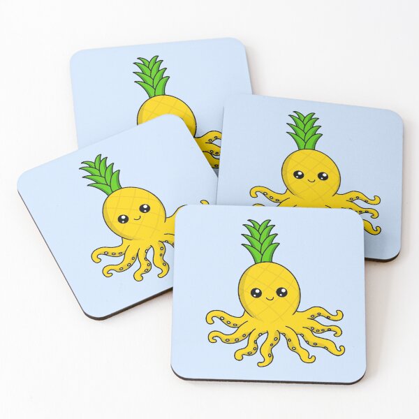 Item preview, Funny Pineapple Octopus Kawaii designed and sold by lemontee.