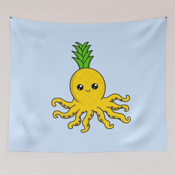 Item preview, Funny Pineapple Octopus Kawaii designed and sold by lemontee.