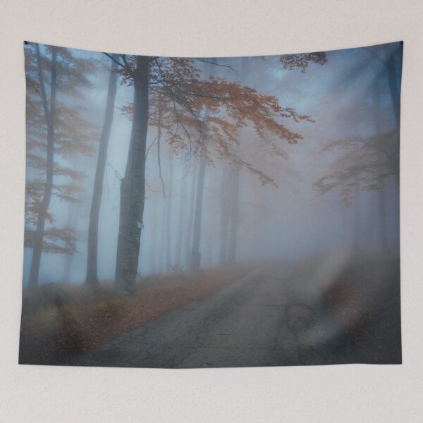 Item preview, Autumn forest road designed and sold by viknitov.
