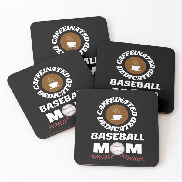 Item preview, Caffeinated Dedicated Baseball Mom designed and sold by Mesti.
