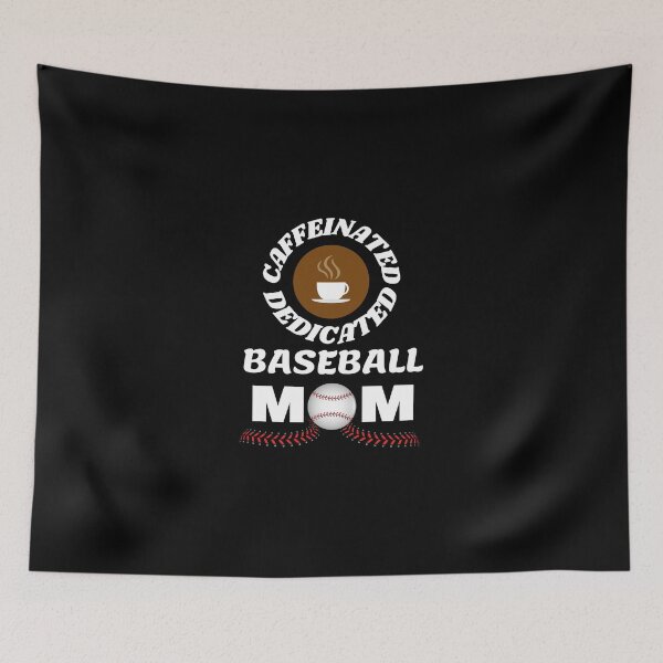 Item preview, Caffeinated Dedicated Baseball Mom designed and sold by Mesti.