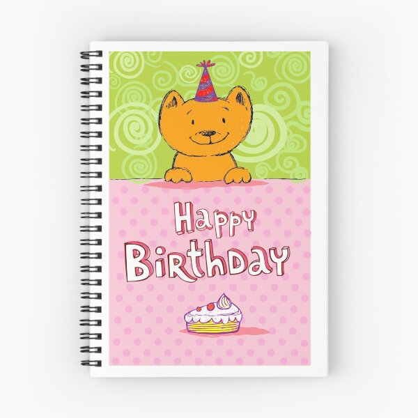 Item preview, Happy birthday cat design card designed and sold by josieburden.