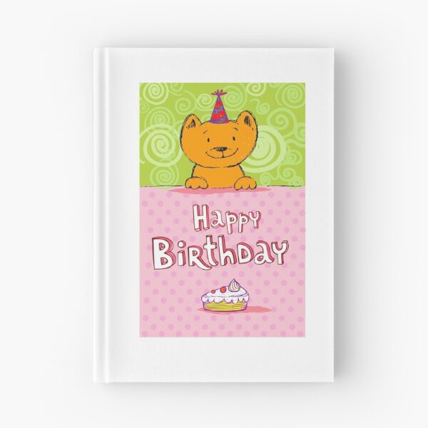 Item preview, Happy birthday cat design card designed and sold by josieburden.